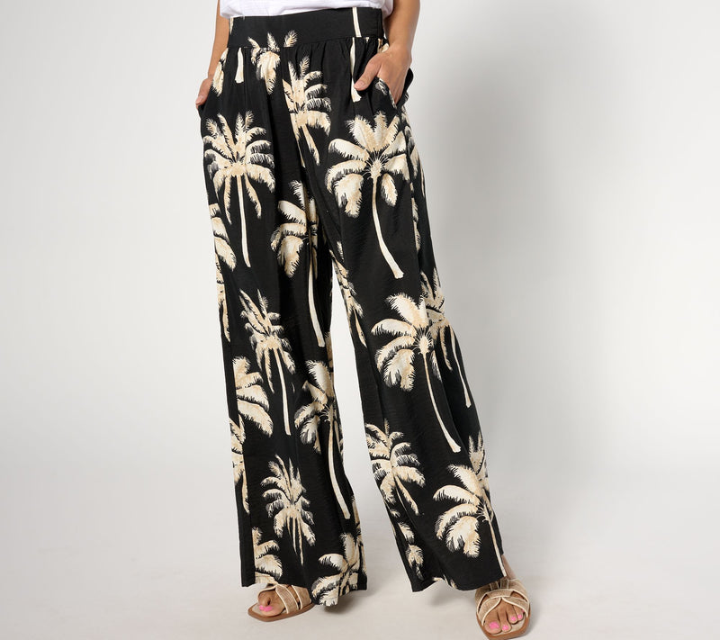 Peace Love World Boheme Regular Printed Pull-On Wide Leg Pant — View 16