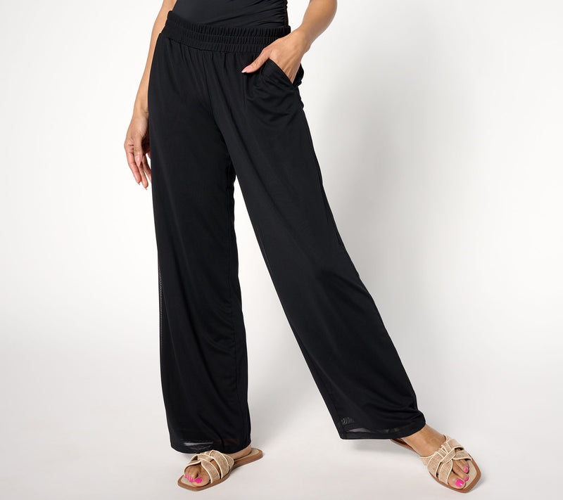 Belle Beach by Kim Gravel Regular TropiCool Knit Solid Pant — View 7