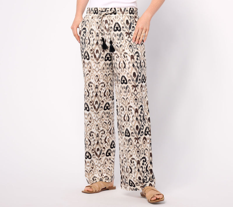 Belle Beach by Kim Gravel Tall Cabana Knit Santorini Beach Pant — View 5