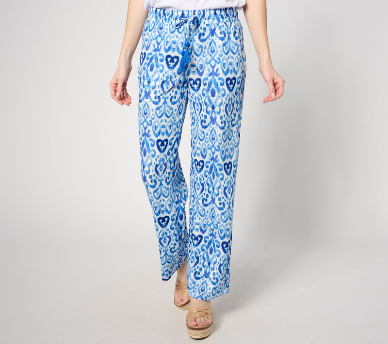Belle Beach by Kim Gravel Tall Cabana Knit Santorini Beach Pant — View 11
