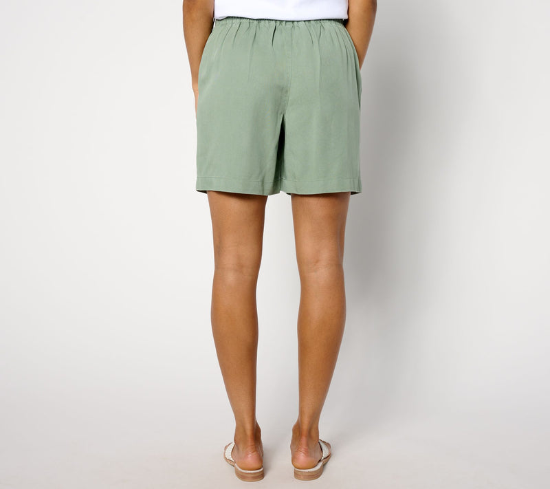AnyBody Regular Sueded Twill Utility Short — View 8