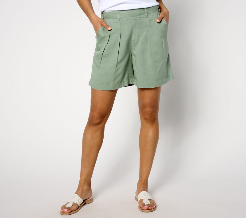 AnyBody Regular Sueded Twill Utility Short — Main view