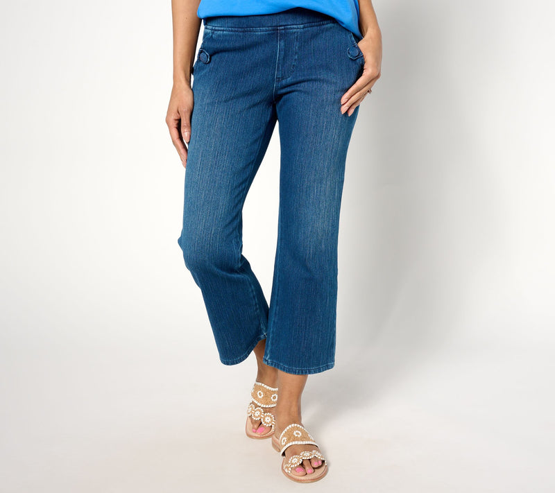 Belle by Kim Gravel Tall Flexibelle Sailor Boot Cropped Pant — View 7