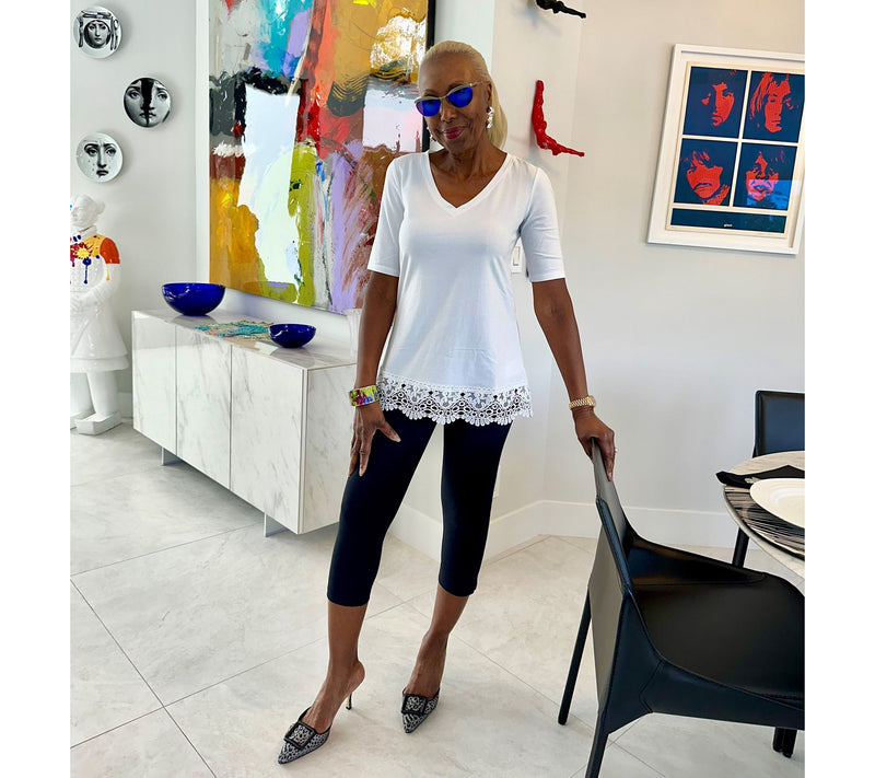 Women With Control Petite 86/14 Pull On Capri Pant — View 12