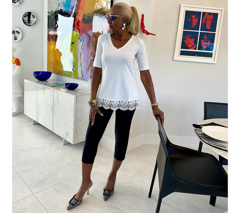 Women With Control Petite 86/14 Pull On Capri Pant — View 13