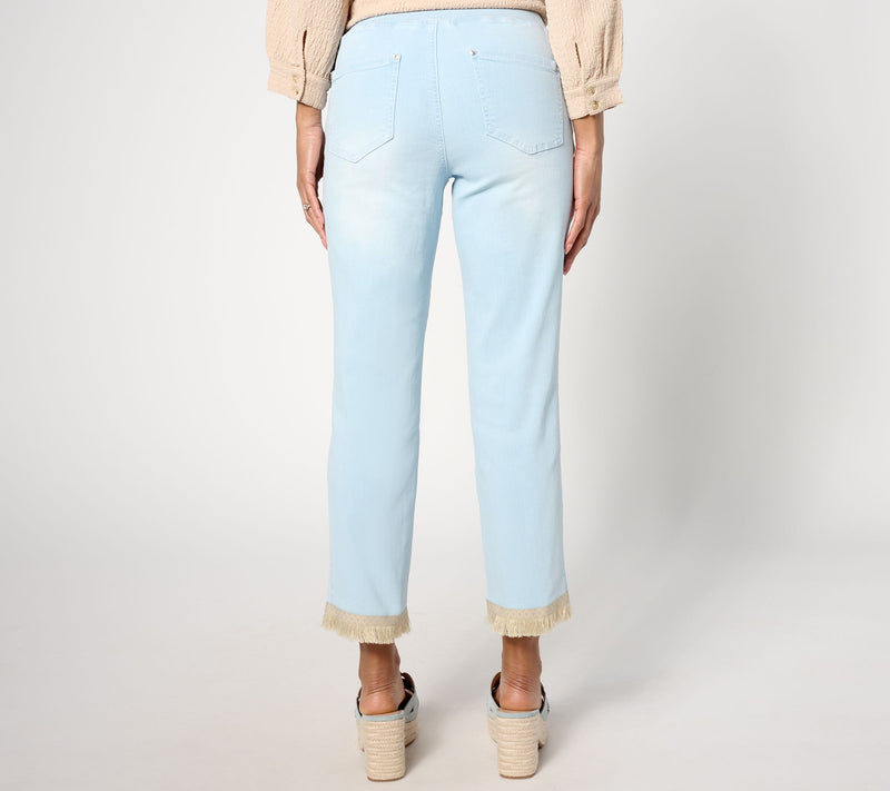 Belle By_Kim Gravel Regular TripleLuxe Tiki Island Fringe Trim_Crop Pant — View 2