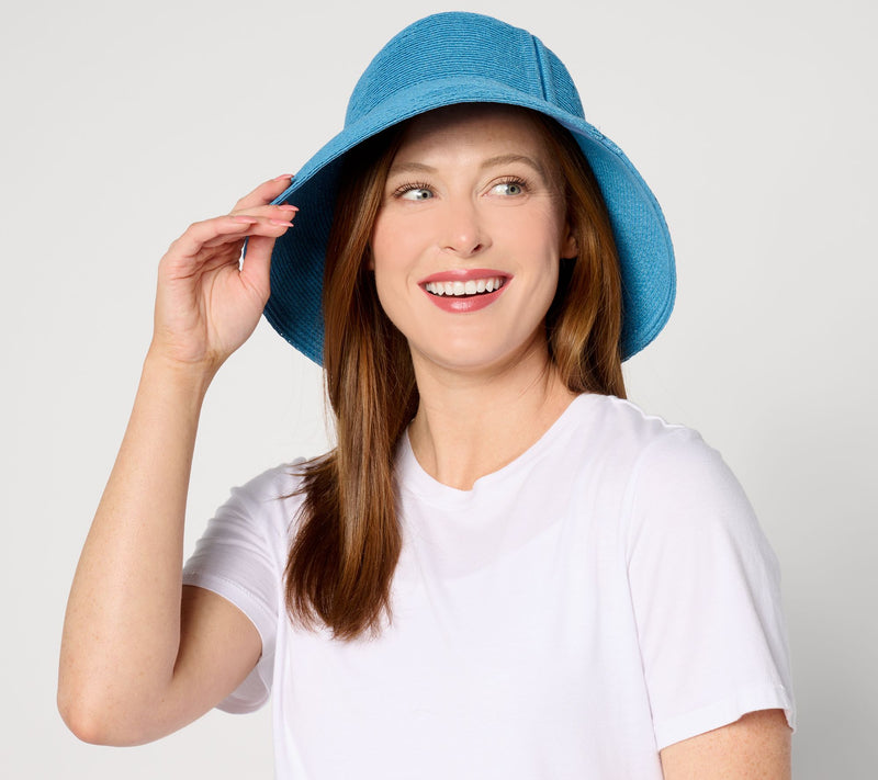 San Diego Hat Co. Garden Chic Ultrabraid Packable Bucket Sun Hat — View 5