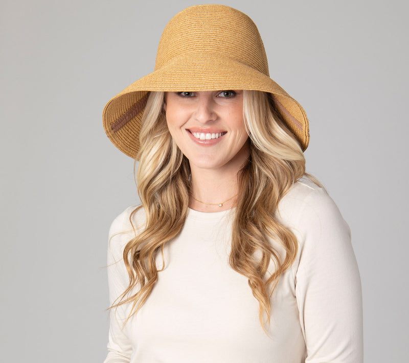 San Diego Hat Co. Garden Chic Ultrabraid Packable Bucket Sun Hat — View 13