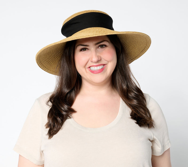San Diego Hat Co. Garden Chic Collapsible Crown Sun Hat — View 7