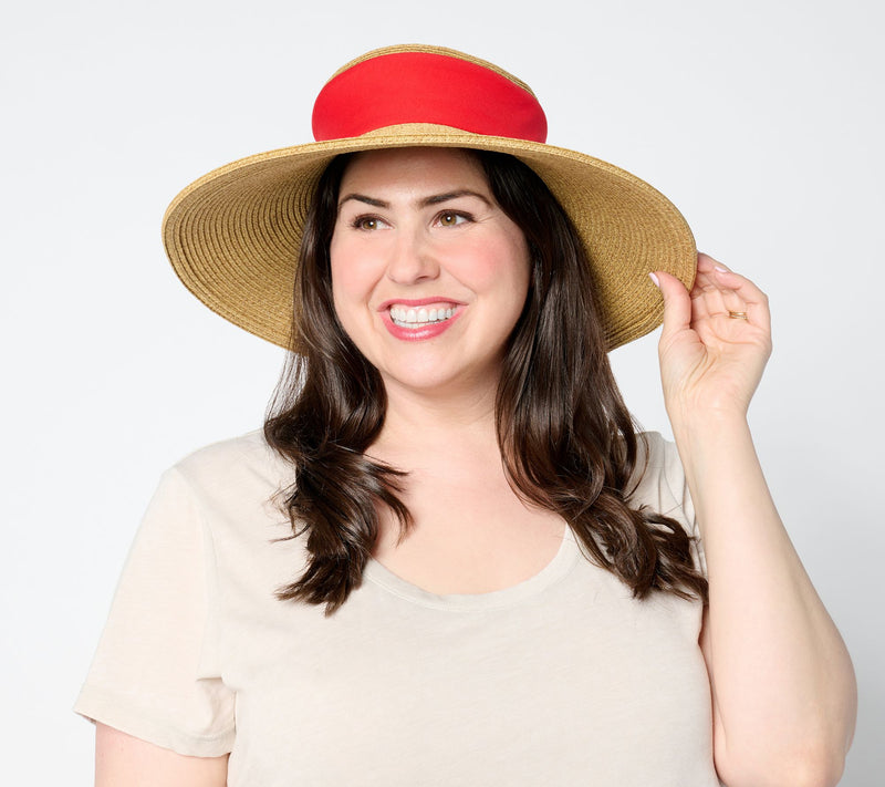 San Diego Hat Co. Garden Chic Collapsible Crown Sun Hat — View 3