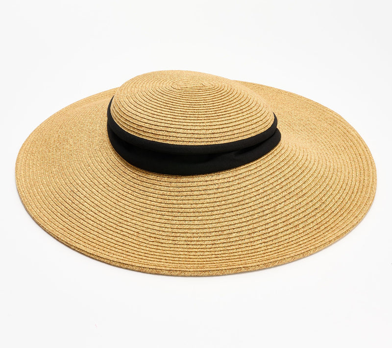 San Diego Hat Co. Garden Chic Collapsible Crown Sun Hat — View 9