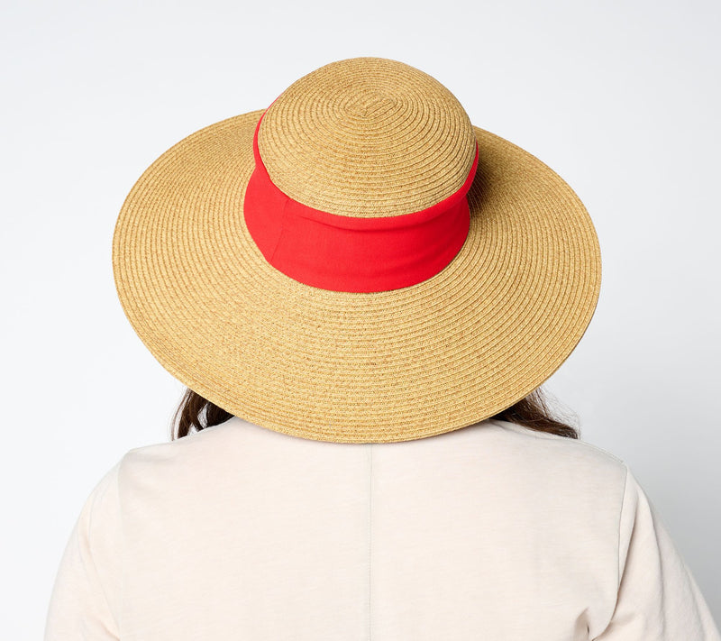 San Diego Hat Co. Garden Chic Collapsible Crown Sun Hat — View 8