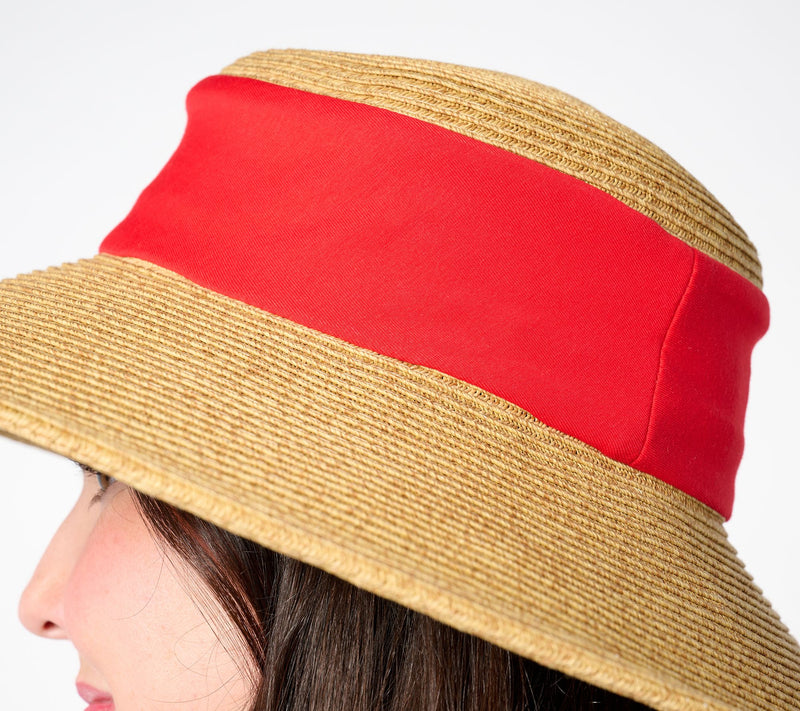 San Diego Hat Co. Garden Chic Collapsible Crown Sun Hat — View 10