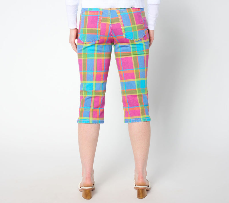Isaac Mizrahi Live! Regular True Denim Printed Pedal Pusher — View 10