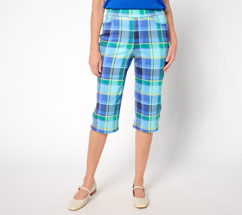 Isaac Mizrahi Live! Regular True Denim Printed Pedal Pusher — View 5
