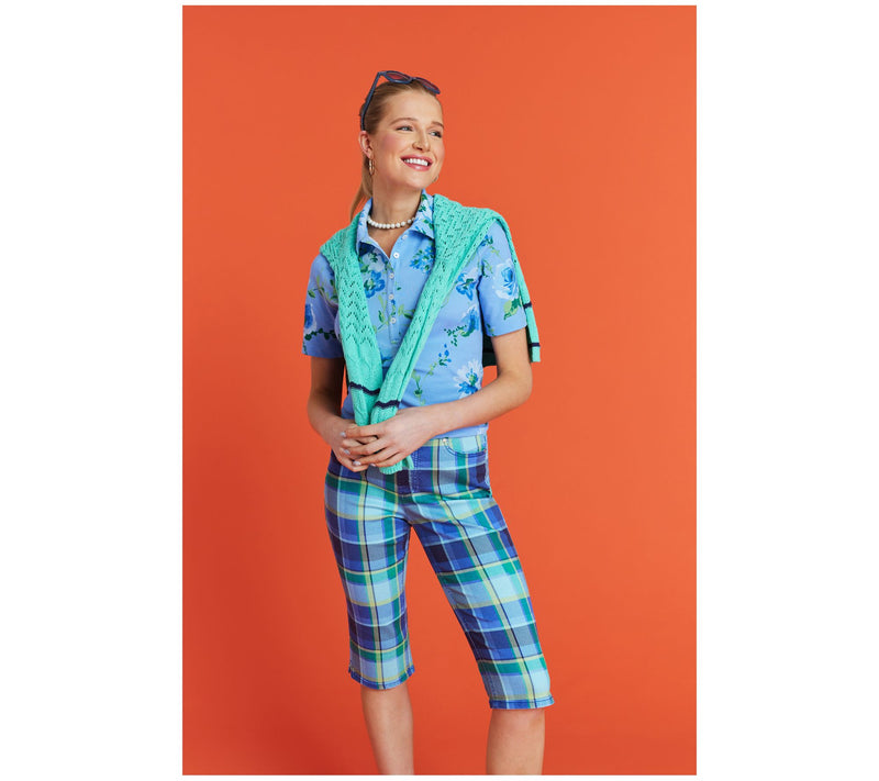 Isaac Mizrahi Live! Tall True Denim Printed Pedal Pusher — View 16
