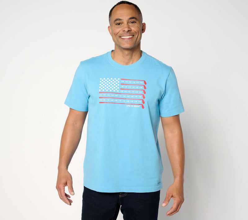 Life is Good Men's Americana Crusher Tee — Main view