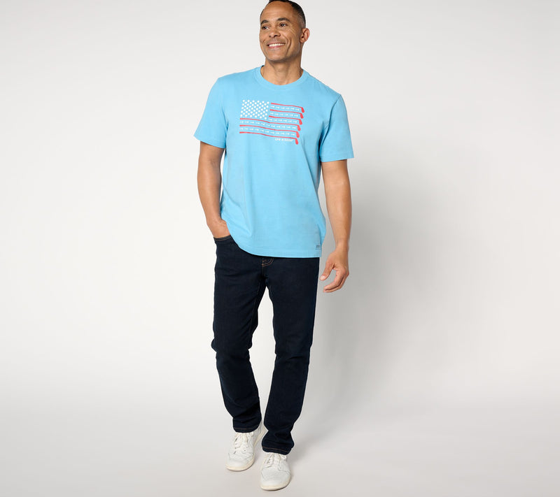 Life is Good Men's Americana Crusher Tee — View 3