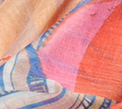 Women with Control Printed Scarf — View 2