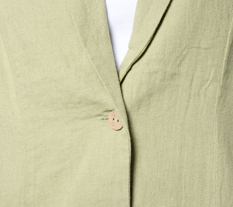 Denim & Co. Naturals Linen Blend Blazer — View 4