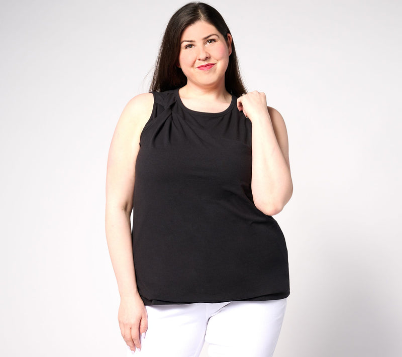 BEAUTIFUL by Lawrence Zarian Classic Knit Tank Top with Twist Detail — View 9