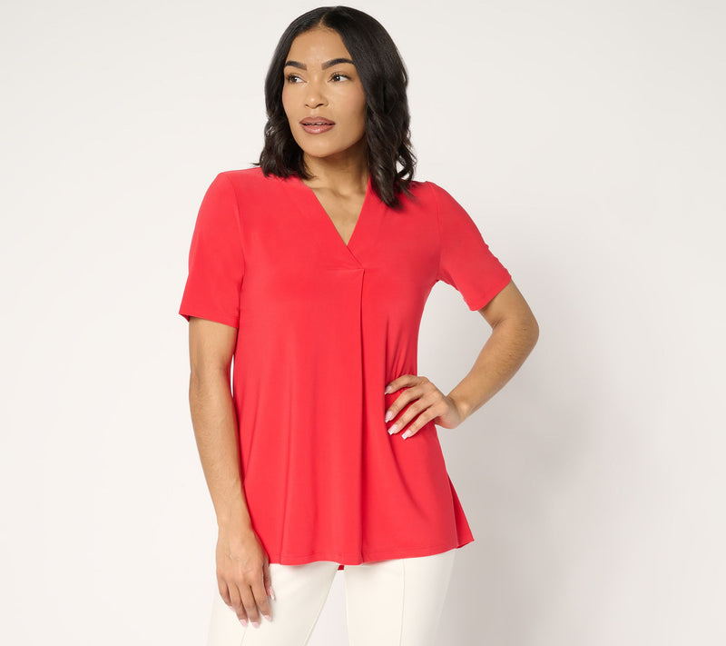Dennis Basso Italia Knit Tunic with Elbow Sleeves — View 2