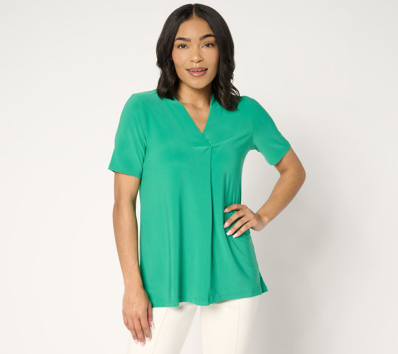 Dennis Basso Italia Knit Tunic with Elbow Sleeves — View 17