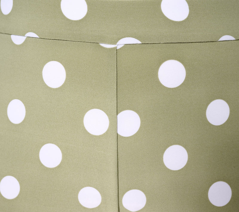 Dennis Basso Regular Polka Dot Italia Knit Crop Pants — View 16