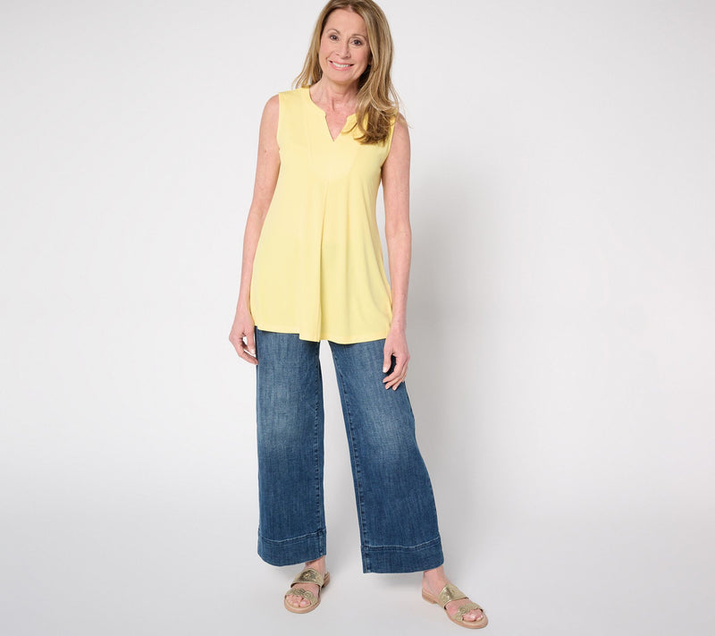 Susan Graver Regular Modern Essentials Liquid Knit A-Line Tunic — View 8