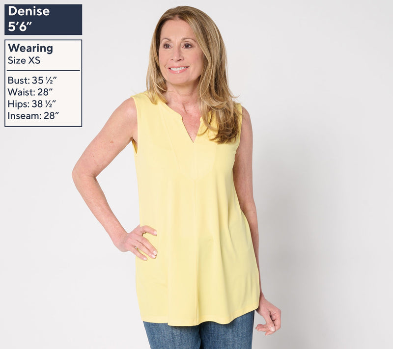 Susan Graver Regular Modern Essentials Liquid Knit A-Line Tunic — View 6