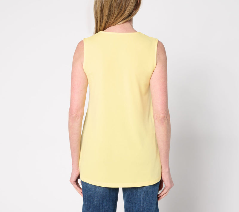 Susan Graver Petite Modern Essentials Liquid Knit A-Line Tunic — View 13