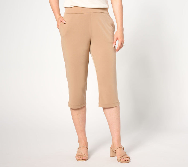 Susan Graver Regular Modern Essentials Ava Slim LiquidKnit Pedal Pusher — View 3