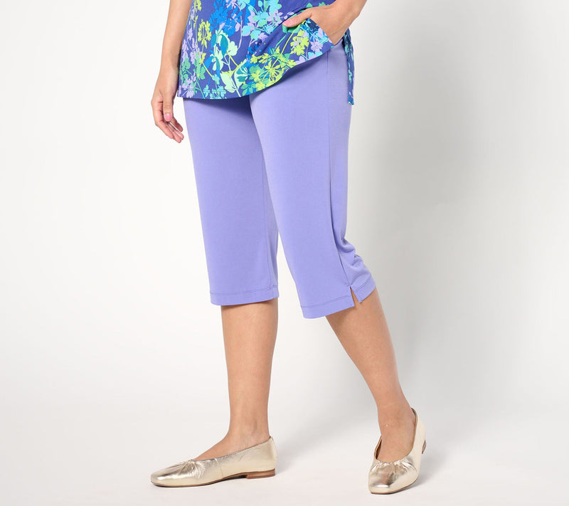 Susan Graver Regular Modern Essentials Ava Slim LiquidKnit Pedal Pusher — View 5