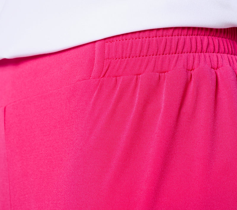 Susan Graver Petite Liquid Knit Wide Leg Pants with Waist Detail — View 8