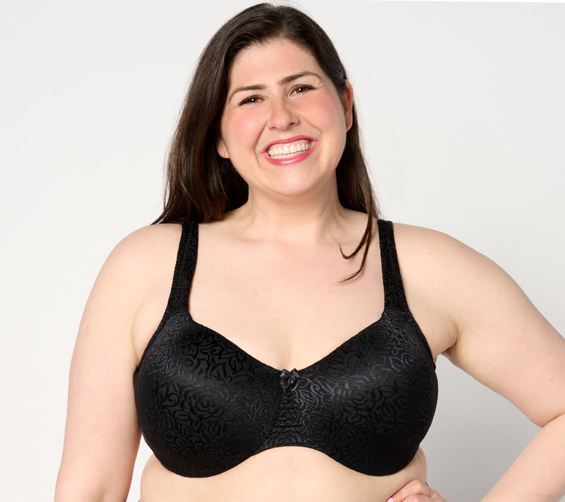 Breezies Wild Rose Lace Underwire Minimizer — View 7