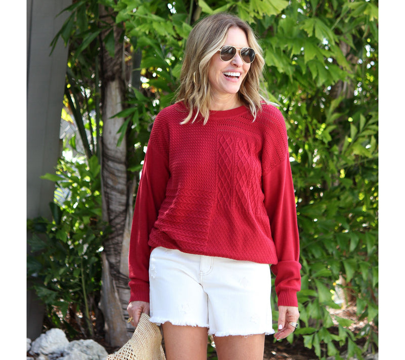 Peace Love World Love Unites Us Denim Short White Sand — View 7