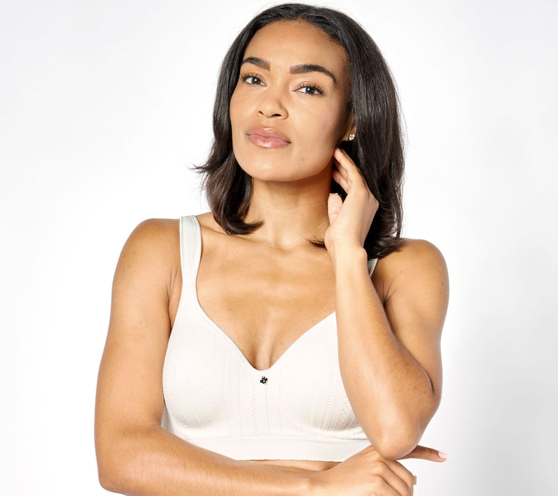Breezies Seamless Pointelle Underwire T-Shirt Bra — View 9