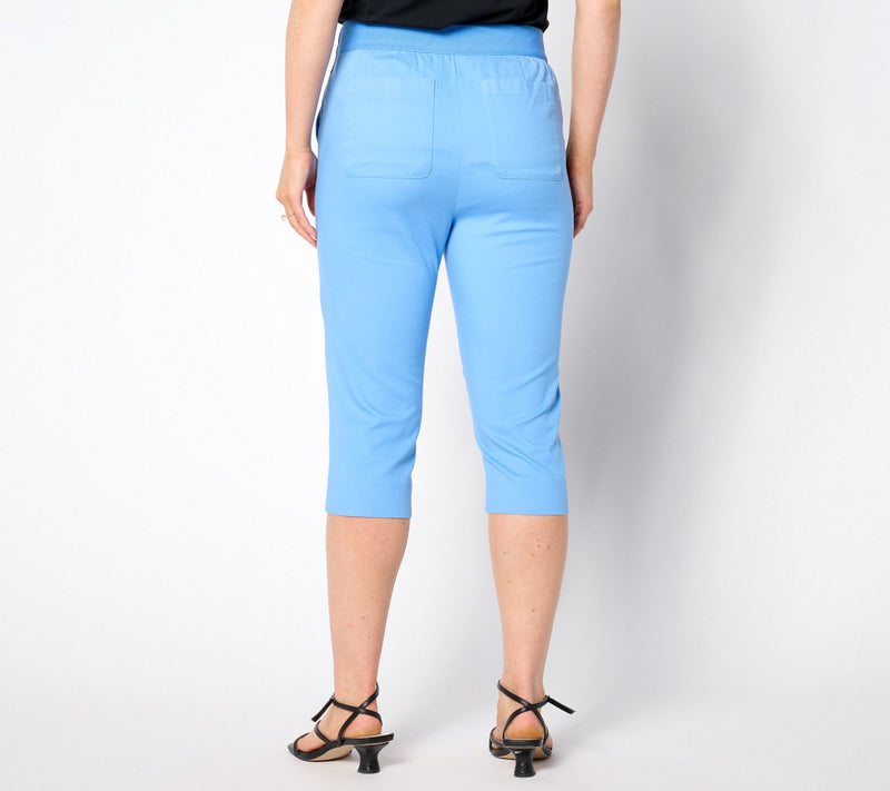 Isaac Mizrahi Live! Regular Brushed Sateen Pedal Pusher Pants — View 8