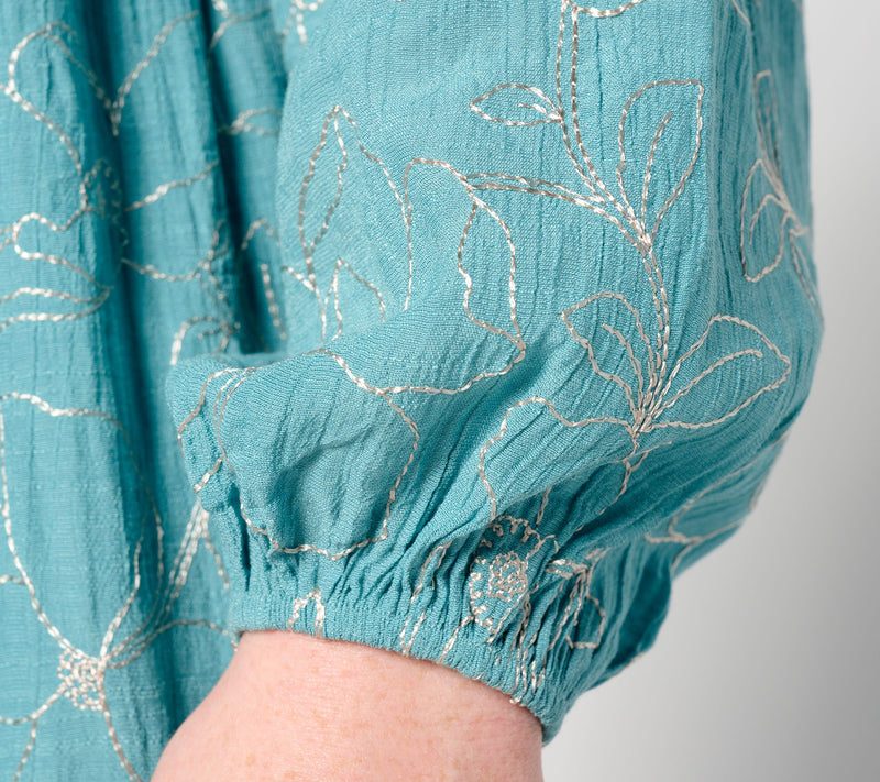 Isaac Mizrahi Live! Regular Bridgehampton Embroidered Gauze Duster — View 9