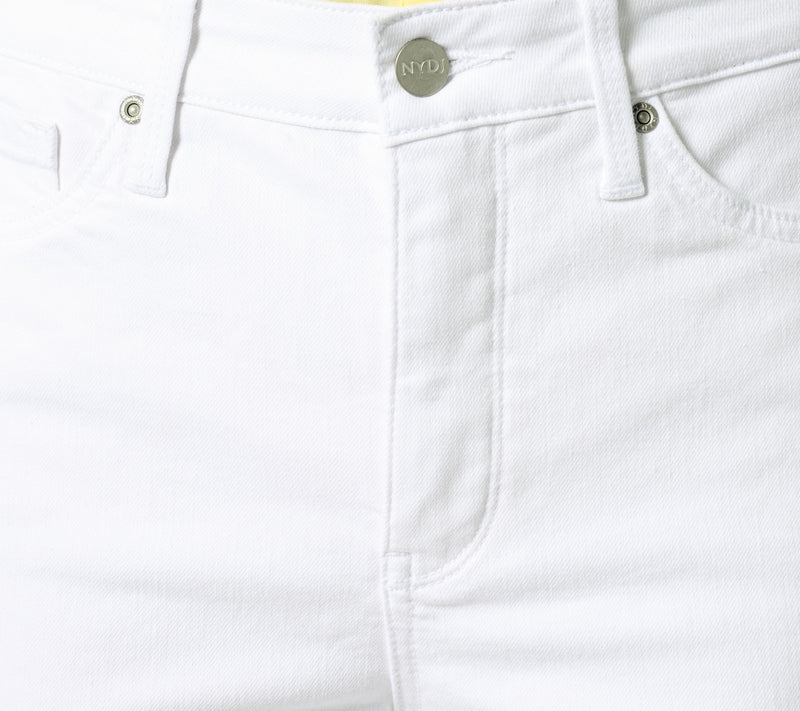 NYDJ High Rise Joni Capri in Cool Embrace - Optic White — View 5