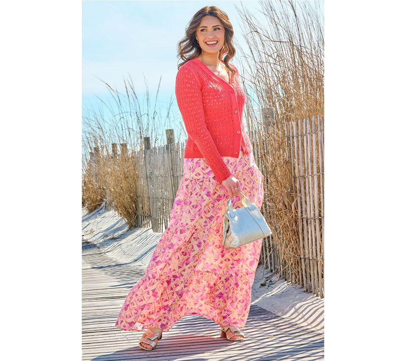 BEAUTIFUL by Lawrence Zarian Novelty Stitch Cardigan — View 12