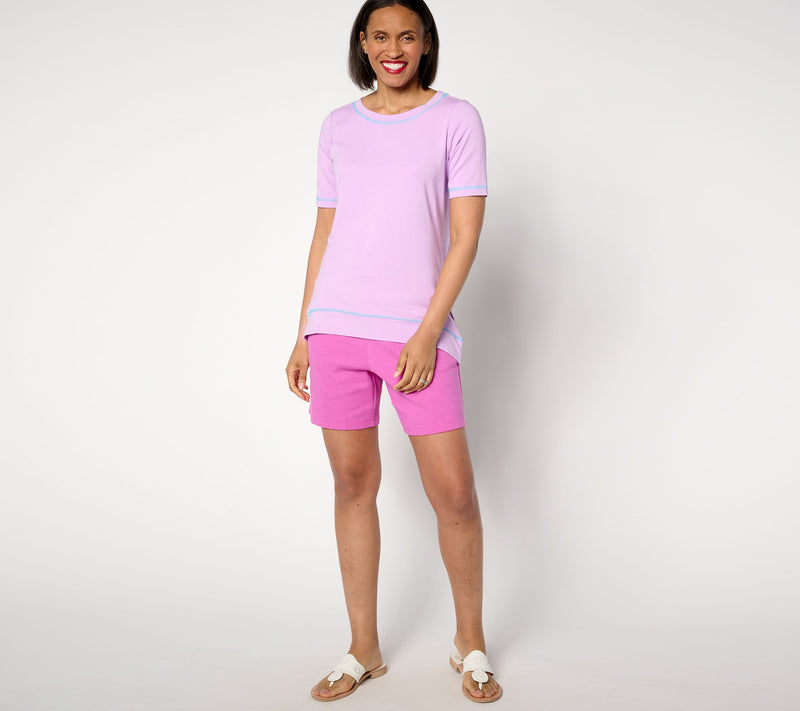 Belle Beach_by Kim Gravel Primabelle Knit Set of 2 High Low Tops — View 13
