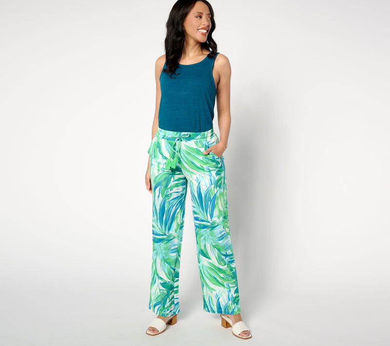 Belle Beach by Kim Gravel Tall Cabana Knit Laguna Lido Tassel Pant — View 11
