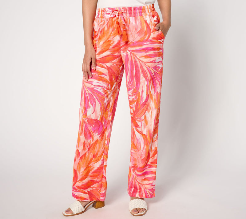 Belle Beach by Kim Gravel Tall Cabana Knit Laguna Lido Tassel Pant — View 7