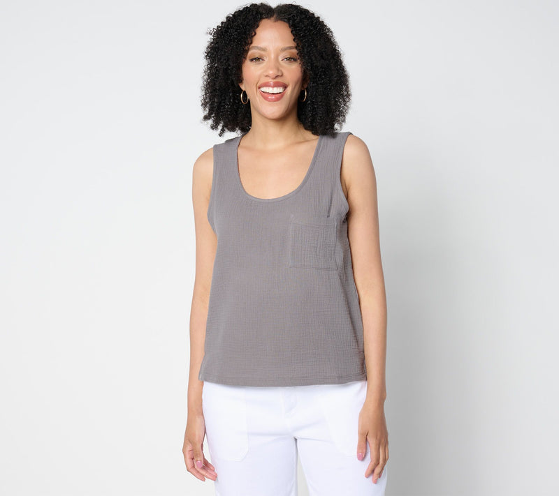 Barefoot Dreams Malibu Collection Sun Soaked Cotton Tank — View 11