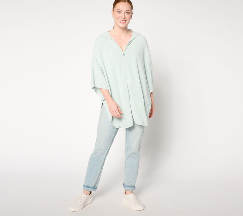 Barefoot Dreams CozyChic Ultra Lite Shirttail Poncho — View 3