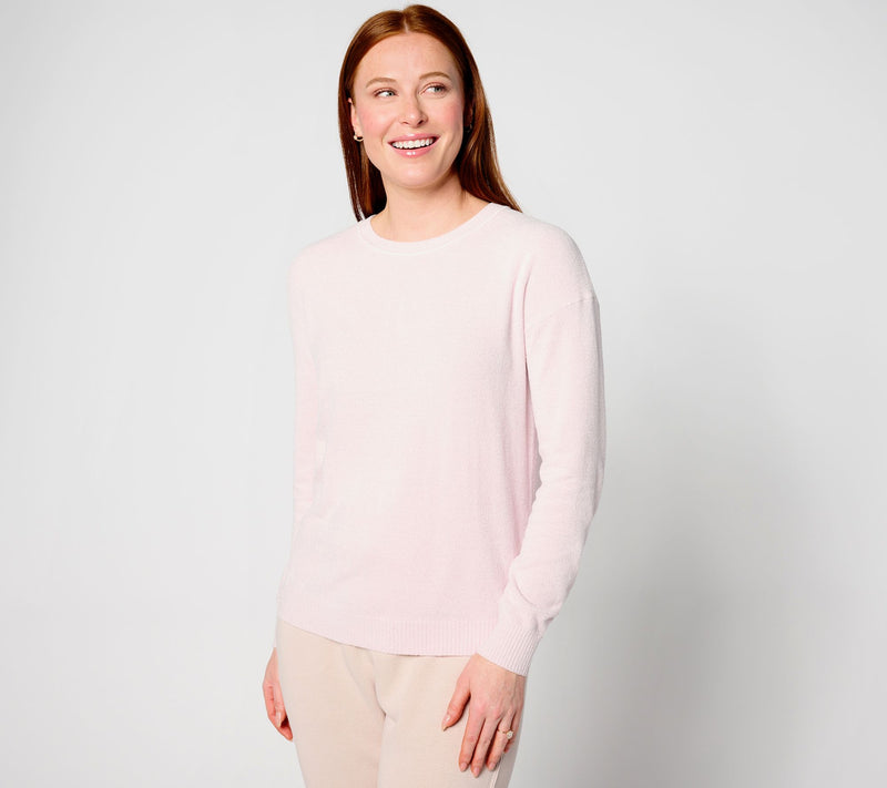 Barefoot Dreams CozyChic Ultra Lite Piped Neck Pullover — View 2