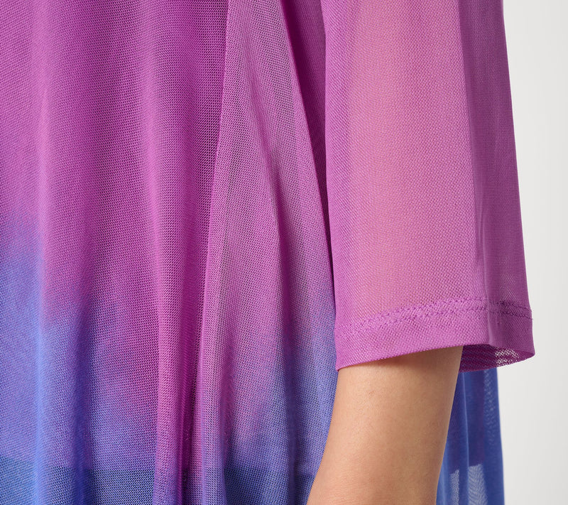 Women with Control Triple Mesh Ombre Tunic — View 5