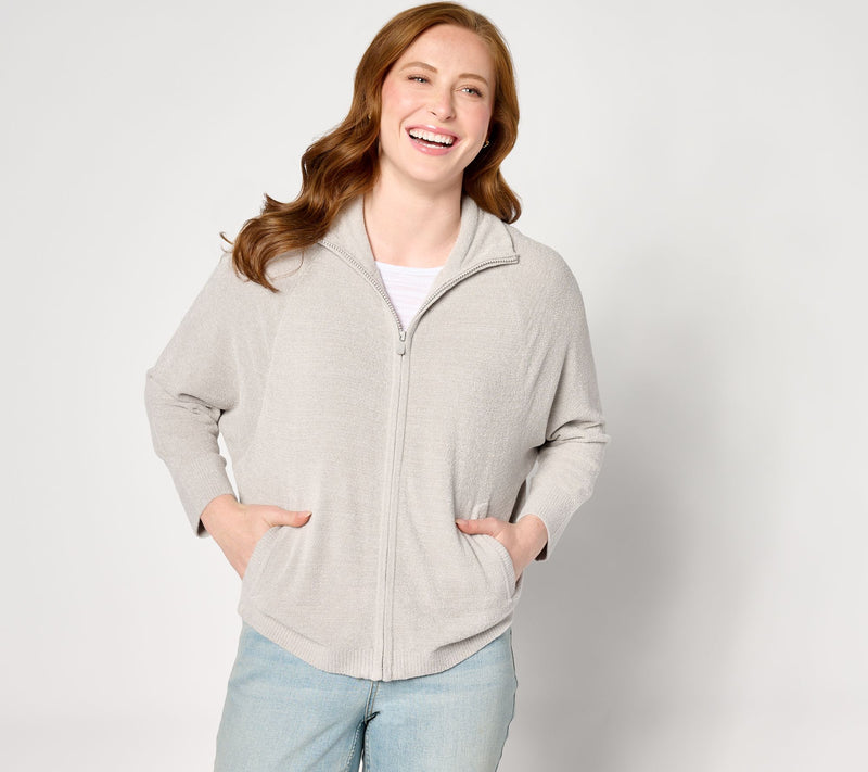 Barefoot Dreams CozyChic Ultra Lite Full-Zip Cardigan — View 7