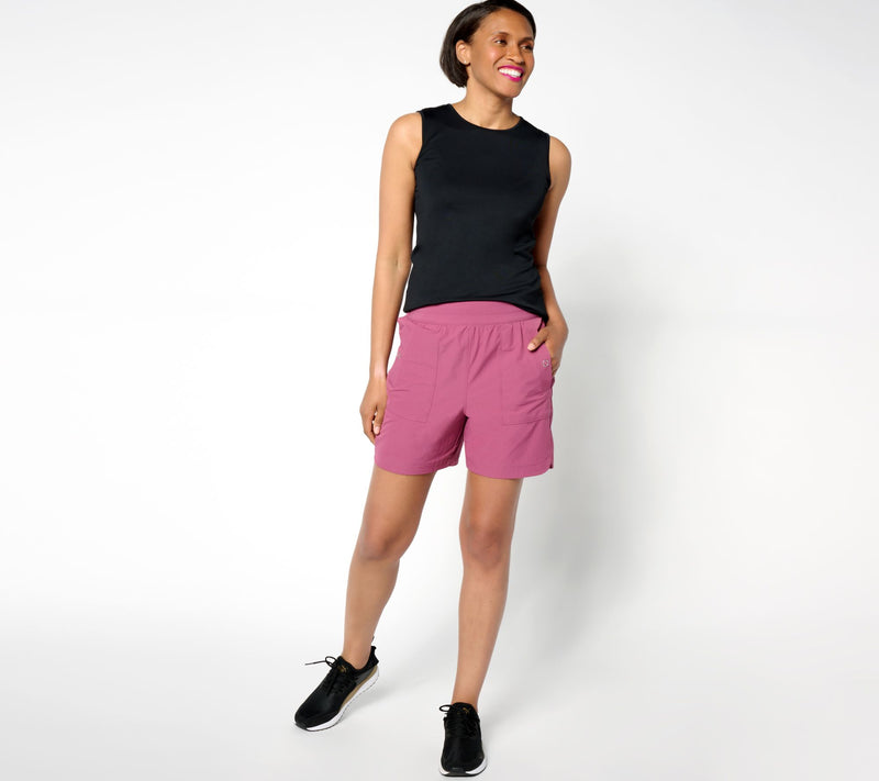 zuda Textured Stretch Woven Short — View 9